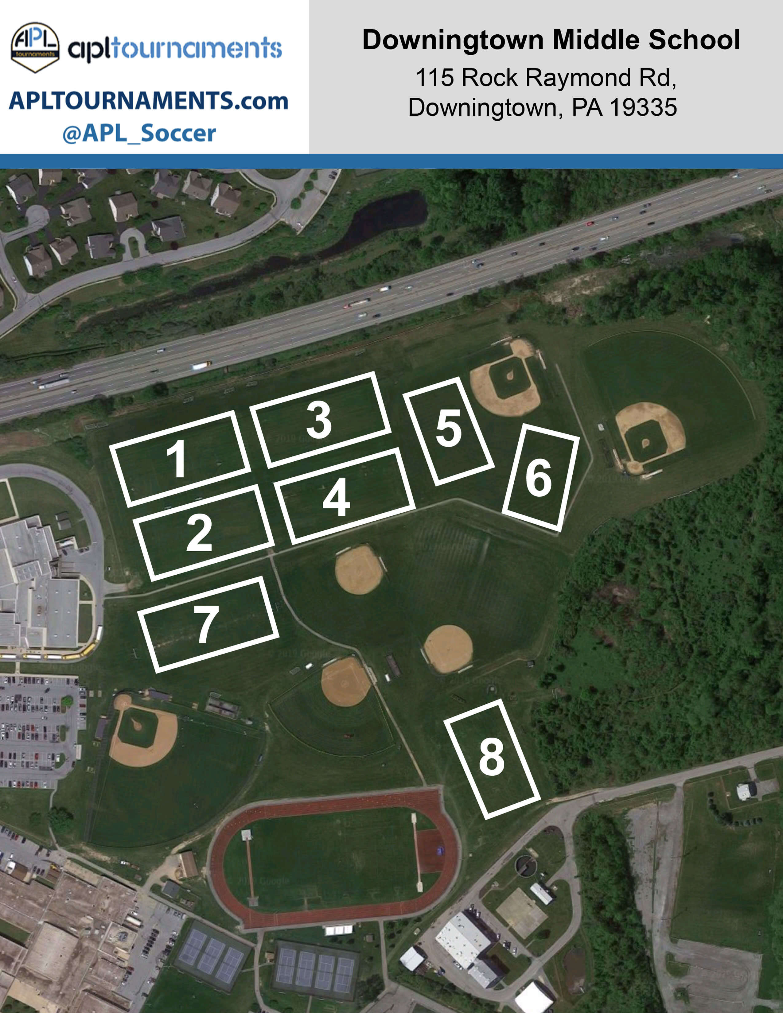 Directions to Downingtown, Pa