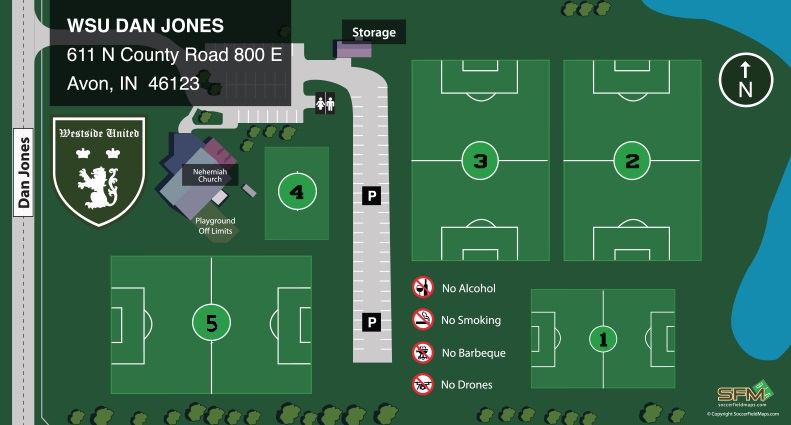 Goebel Soccer Complex Map Event Fields Directory